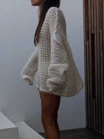 Sheer Knit Longsleeve Shirt