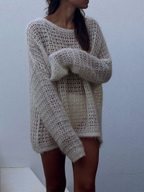 Sheer Knit Longsleeve Shirt