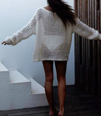 Sheer Knit Longsleeve Shirt