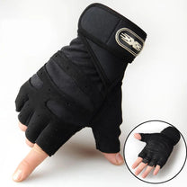Shock-Absorbing Gym Gloves With Wrist Support