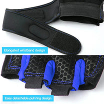 Shock-Absorbing Gym Gloves With Wrist Support