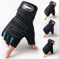 Shock-Absorbing Gym Gloves With Wrist Support