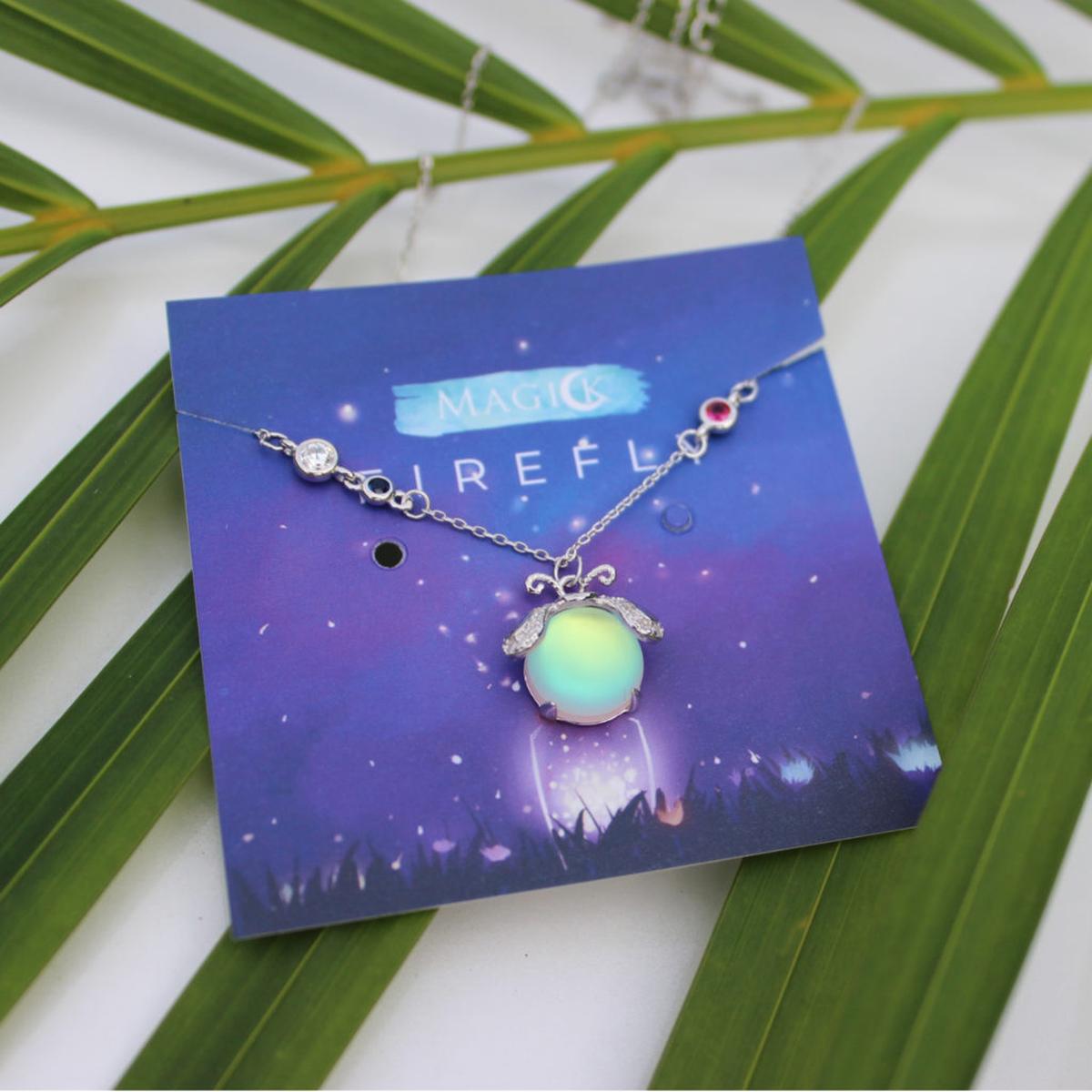 Silver Moonstone Necklace 19.7 Inches