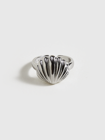 Silver Plated Shell Ring