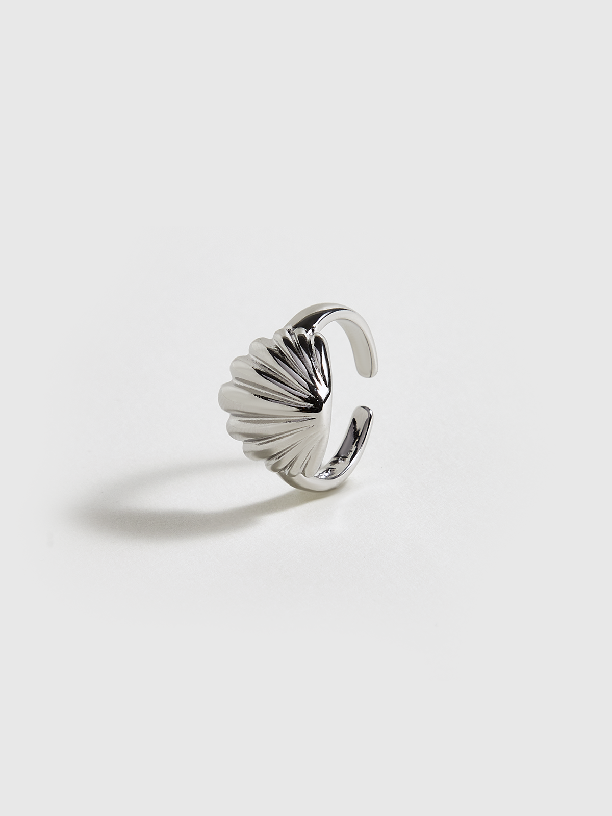 Silver Plated Shell Ring