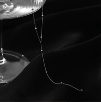 Silver-Plated Tassel Necklace For Women