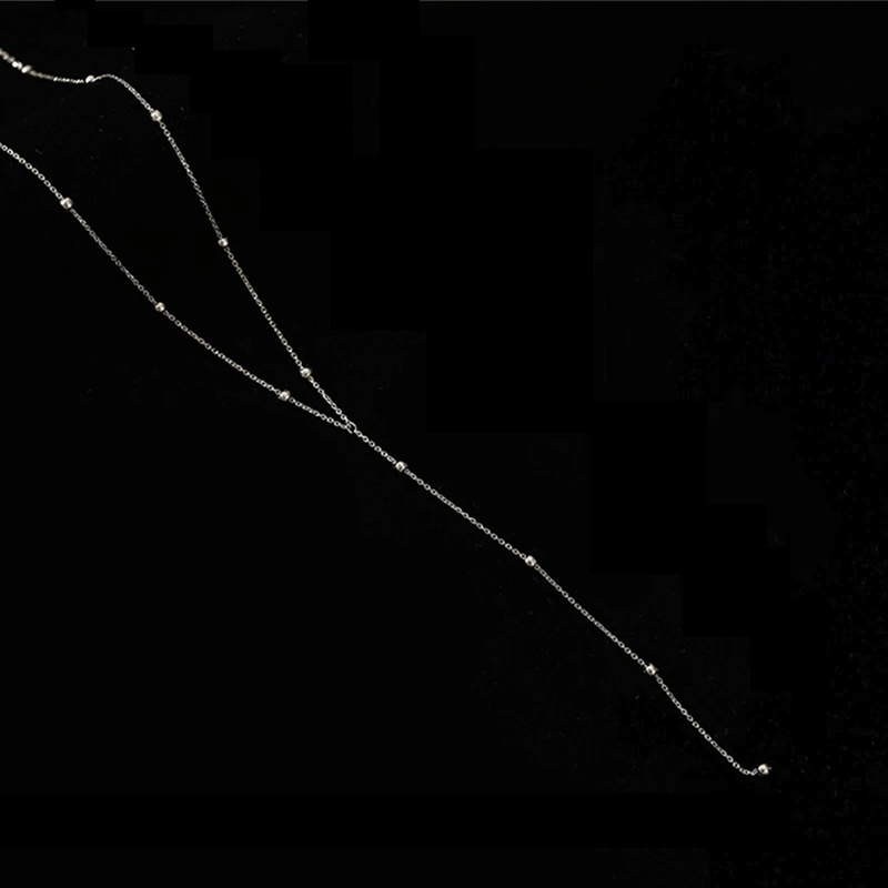 Silver-Plated Tassel Necklace For Women