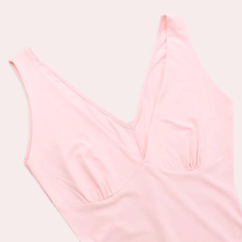 Sleeveless Deep V-Neck High-Low Evening Dress