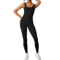 Sleeveless Flared Jumpsuit For Yoga And Fitness