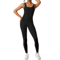 Sleeveless Flared Jumpsuit For Yoga And Fitness