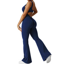Sleeveless Flared Jumpsuit For Yoga And Fitness