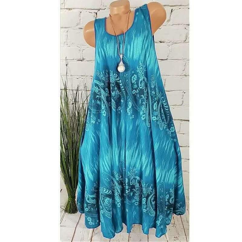 Sleeveless Oversized Summer Dress For Women