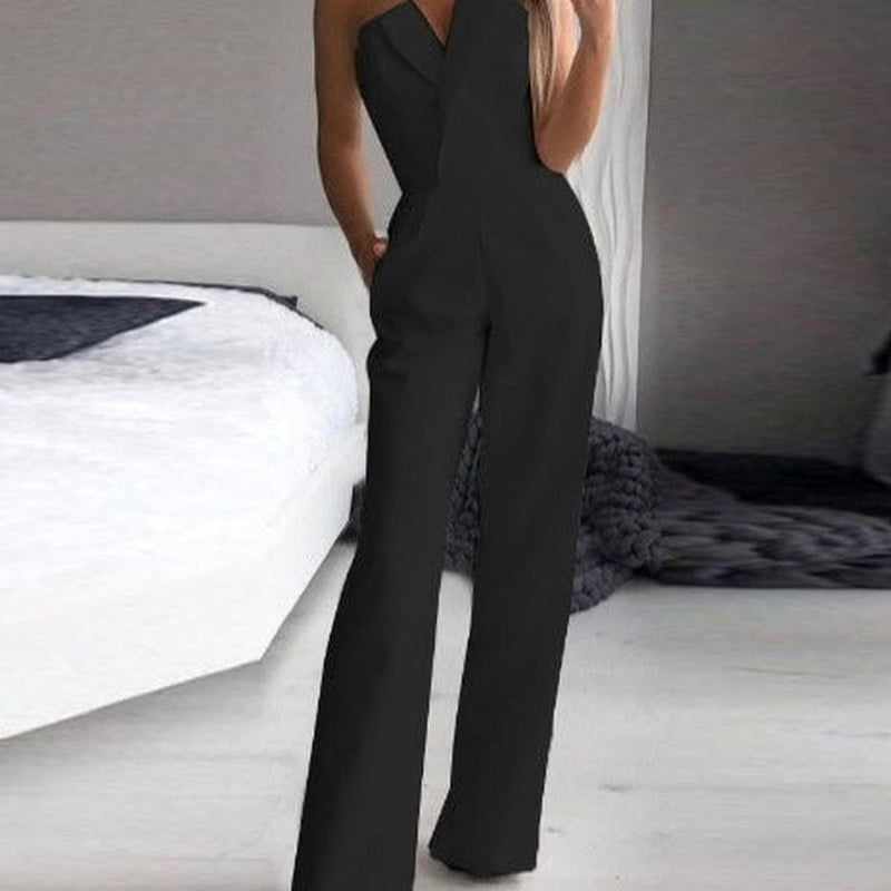 Sleeveless White Jumpsuit For Women