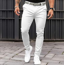 Slim-Fit Chino Trousers For Men - Autumn-Ready Stretch Fabric