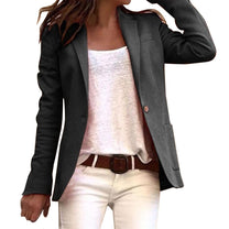 Slim Fit Long Sleeve Blazer For Women