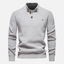 Slim Fit Ribbed Turtleneck Wool Blend Sweater