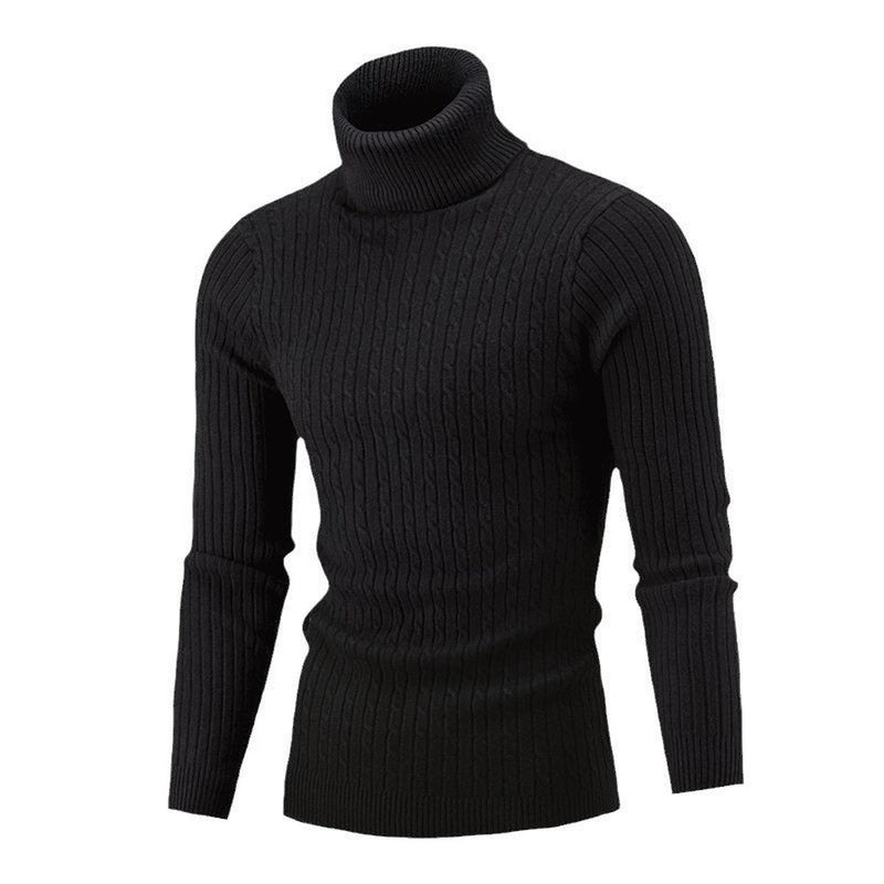 Slim Fit Wool Cable Knit Sweater