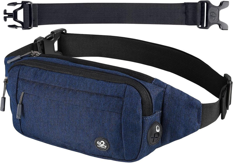 Slim Waterproof Waist Pack With Adjustable Belt And Headphone Port - Buy One Get One Free