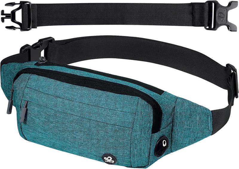 Slim Waterproof Waist Pack With Adjustable Belt And Headphone Port - Buy One Get One Free