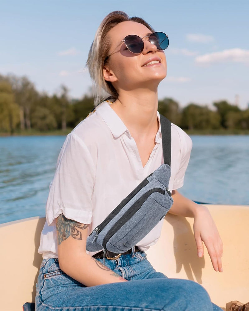 Slim Waterproof Waist Pack With Adjustable Belt And Headphone Port - Buy One Get One Free