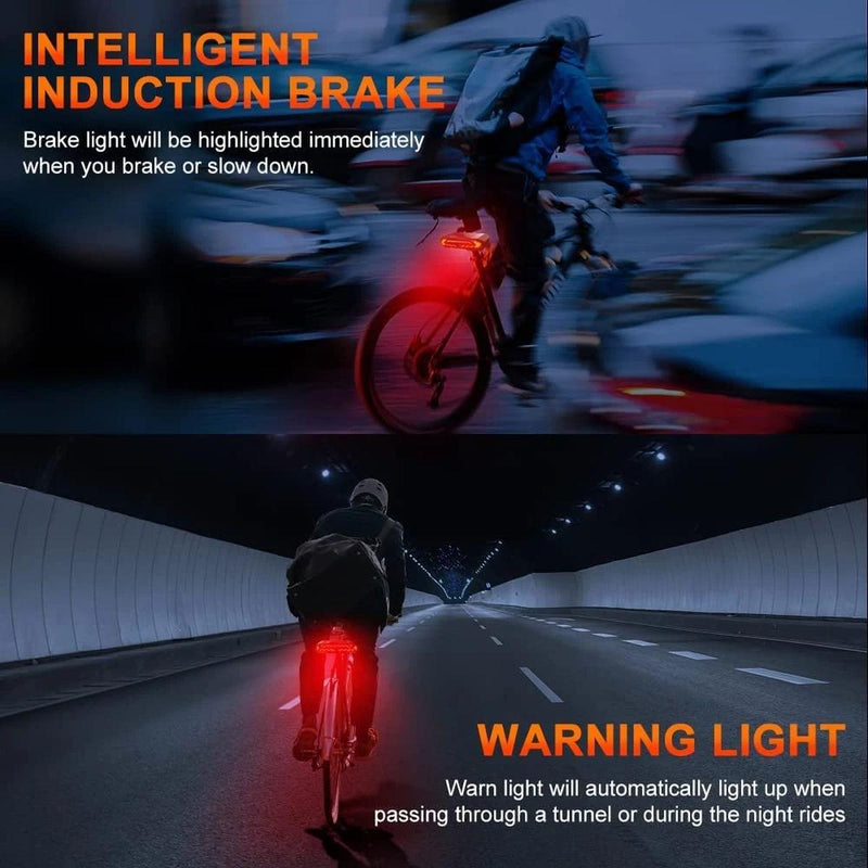 Smart Rear Bike Light Alarm With Theft Protection