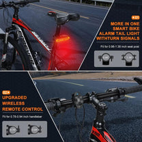 Smart Rear Bike Light Alarm With Theft Protection