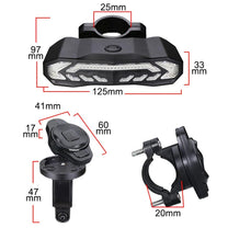 Smart Rear Bike Light Alarm With Theft Protection