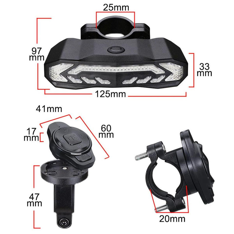 Smart Rear Bike Light Alarm With Theft Protection