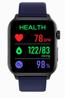 Smartwatch For Health &amp; Fitness With EKG, Blood Pressure, Heart Rate, iOS &amp; Android Compatible