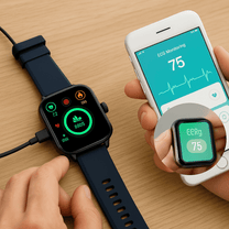 Smartwatch For Health &amp; Fitness With EKG, Blood Pressure, Heart Rate, iOS &amp; Android Compatible