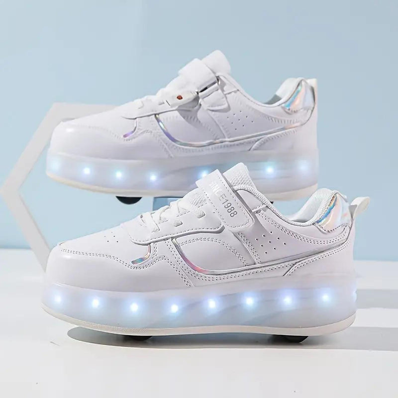 Sneakers With Wheels And LED Soles