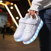 Sneakers With Wheels And LED Soles