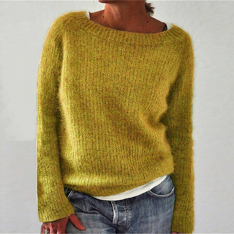 Soft Knitted Pullover With Relaxed Fit