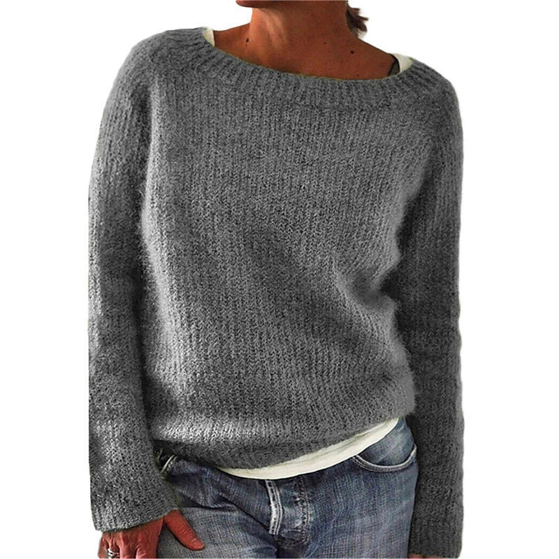 Soft Knitted Pullover With Relaxed Fit