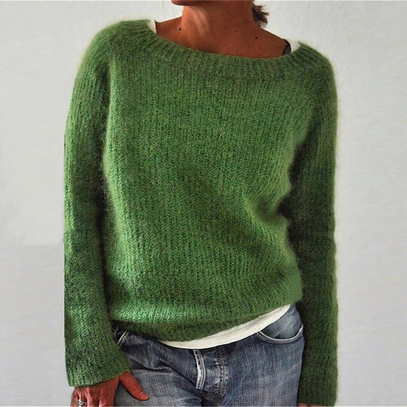 Soft Knitted Pullover With Relaxed Fit