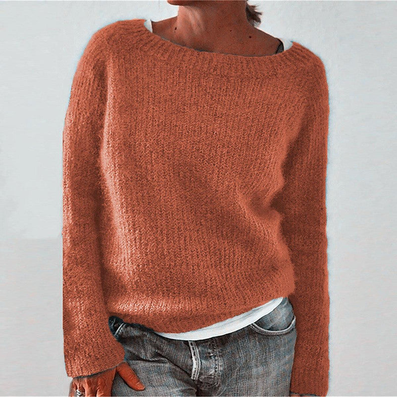 Soft Knitted Pullover With Relaxed Fit
