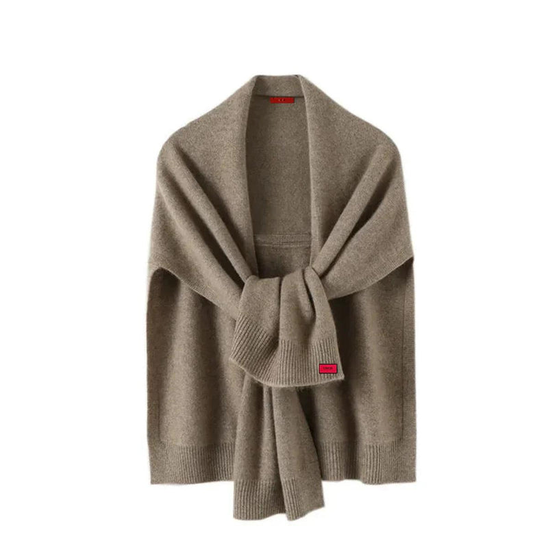 Soft Knitted Wrap Scarf - Versatile Autumn And Winter Accessory