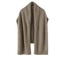 Soft Knitted Wrap Scarf - Versatile Autumn And Winter Accessory