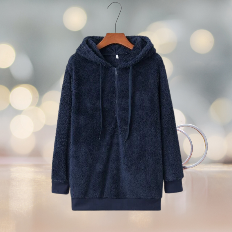 Soft Women&#39;s Hoodie Jacket For Autumn With Hood And Relaxed Fit