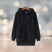 Soft Women&#39;s Hoodie Jacket For Autumn With Hood And Relaxed Fit