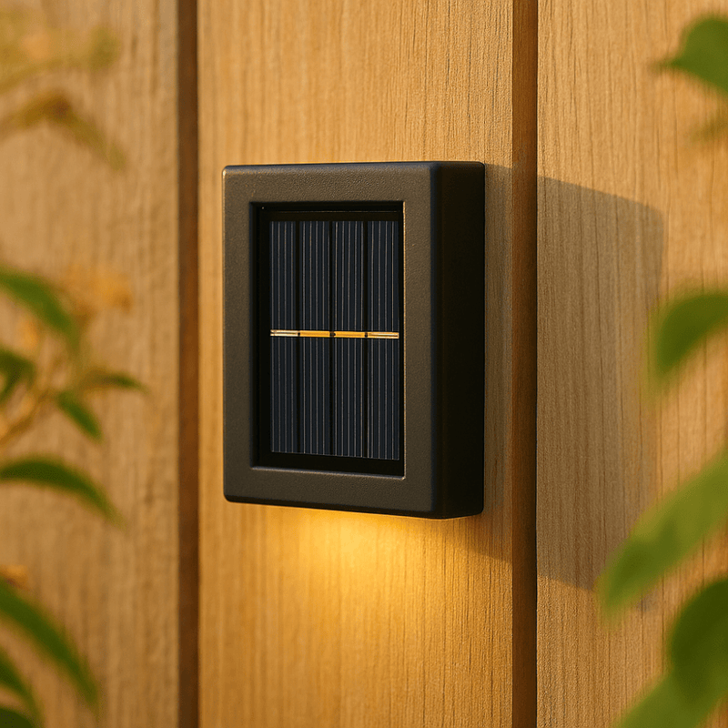 Solar-Powered LED Outdoor Wall Lights, Weatherproof