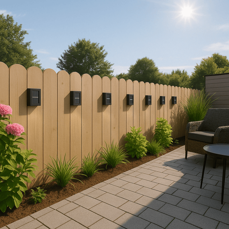 Solar-Powered LED Outdoor Wall Lights, Weatherproof