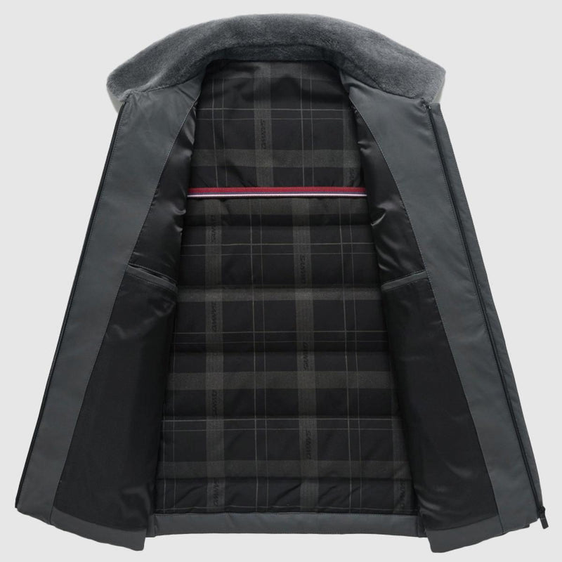 Sophisticated Men&#39;s Down Jacket for Winter