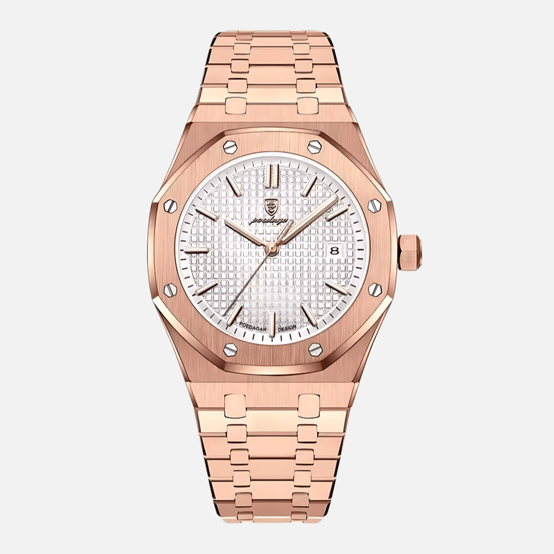 Sophisticated Stainless Steel Men&#39;s Watch With Minimalist Dial