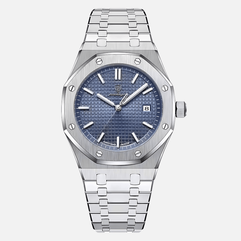 Sophisticated Stainless Steel Men&#39;s Watch With Minimalist Dial