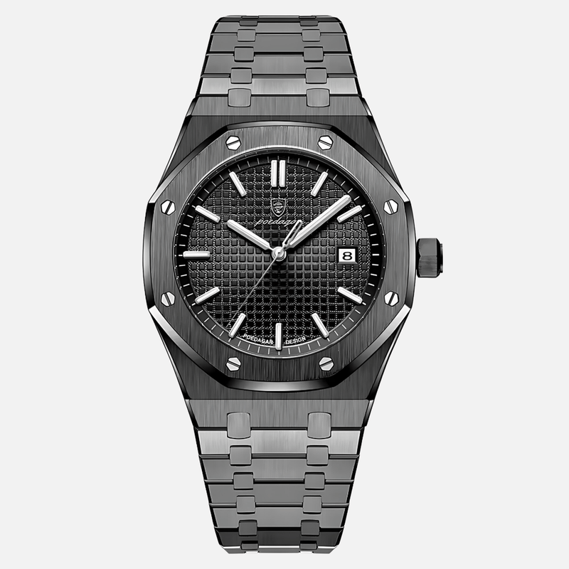 Sophisticated Stainless Steel Men&#39;s Watch With Minimalist Dial