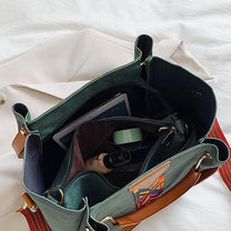 Spacious PU Leather Everyday Tote Bag