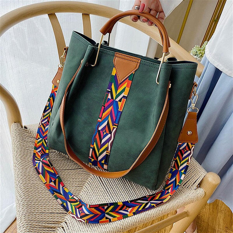 Spacious PU Leather Everyday Tote Bag