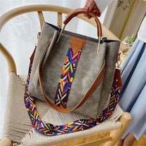 Spacious PU Leather Everyday Tote Bag