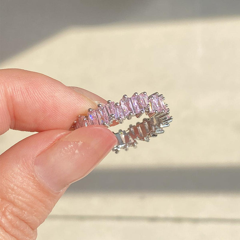 Sparkling Baguette Crystal Ring